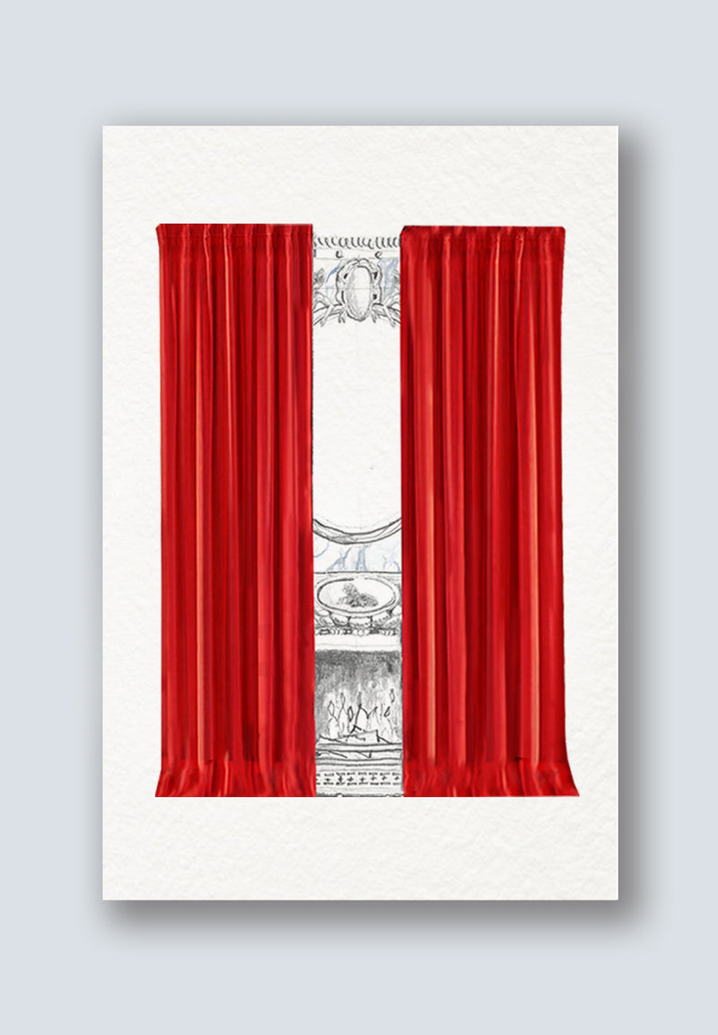 Red Curtain Call Greeting Card
