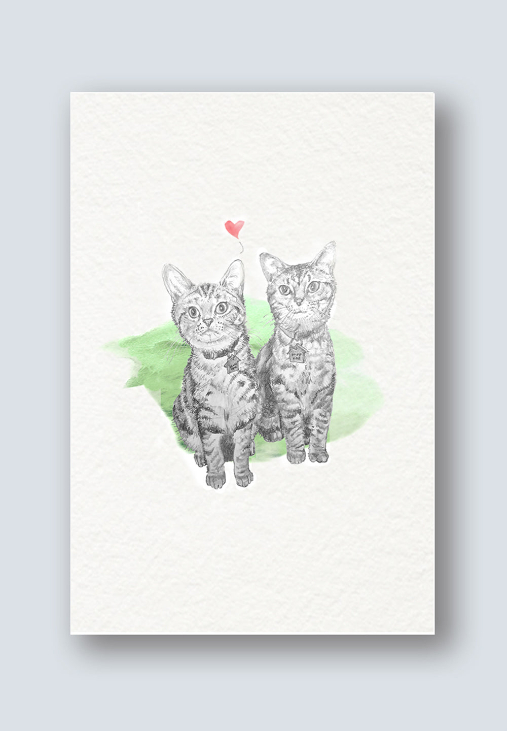 Leon and Jasper greeting card