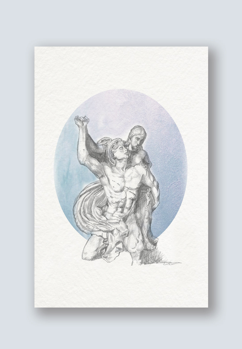 Abduction of Psyche Greeting Card