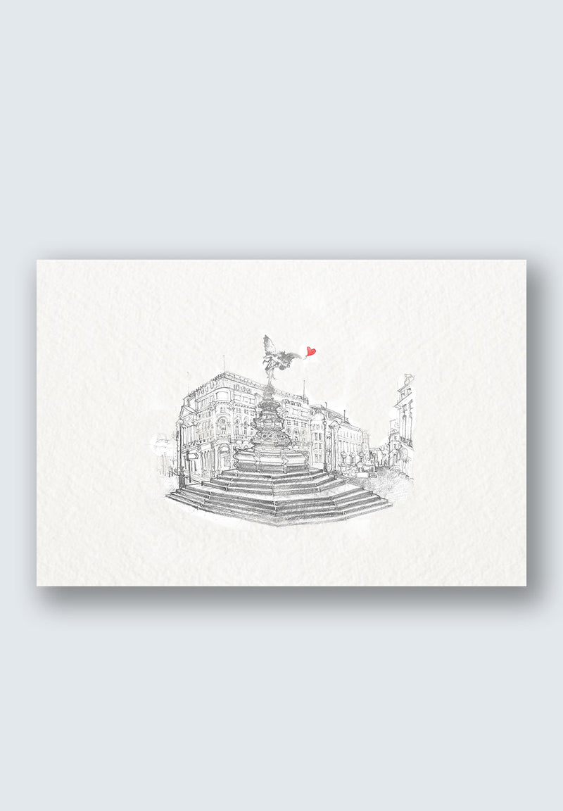 Piccadilly Circus London Greeting Card