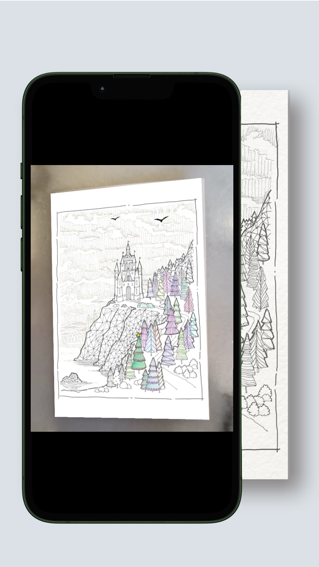 eCard AR Interactive Finding the Holiday Spirit Greeting Card