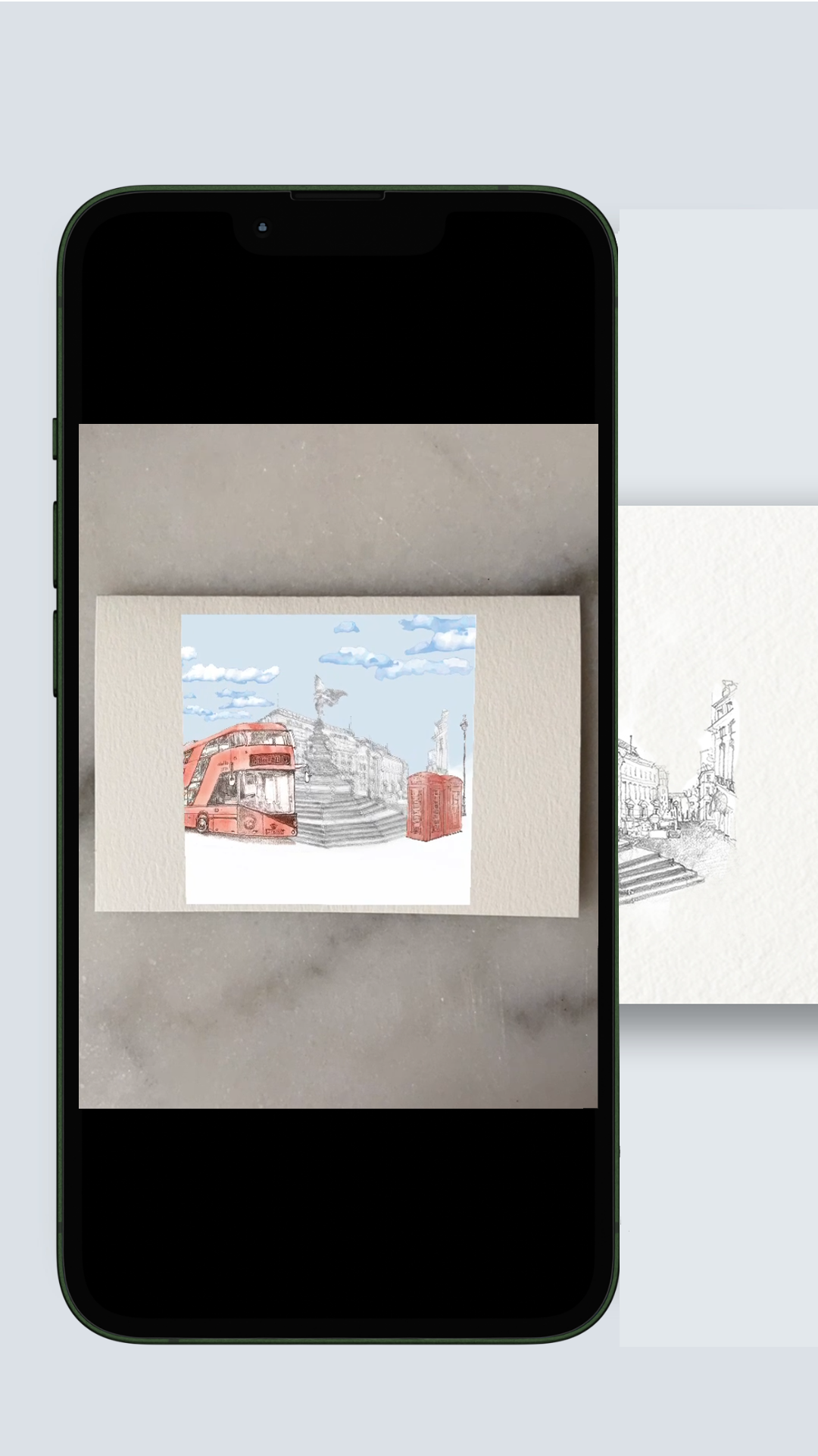 Ecard AR Interactive Piccadilly Circus London Greeting Card