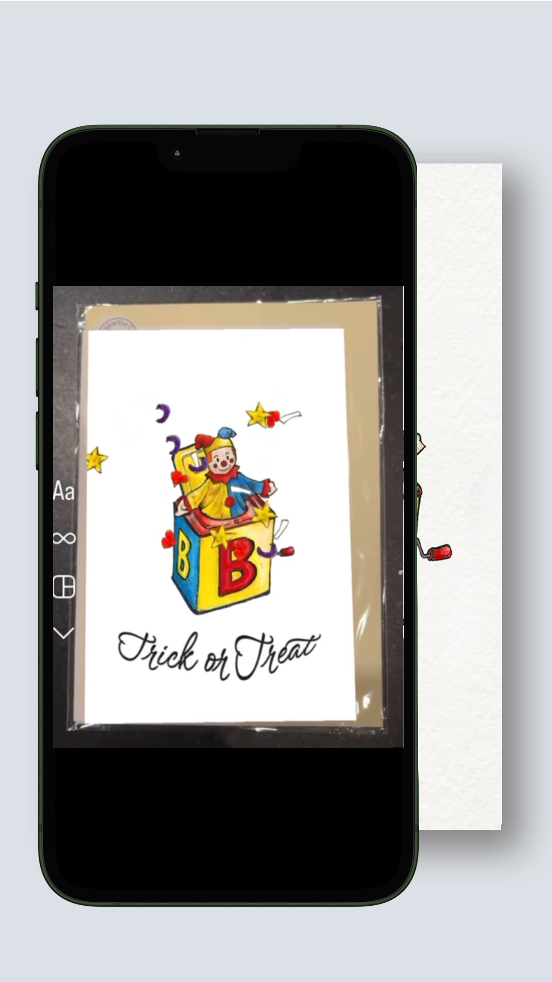 eCard AR Interactive Trick or Treat Greeting Card