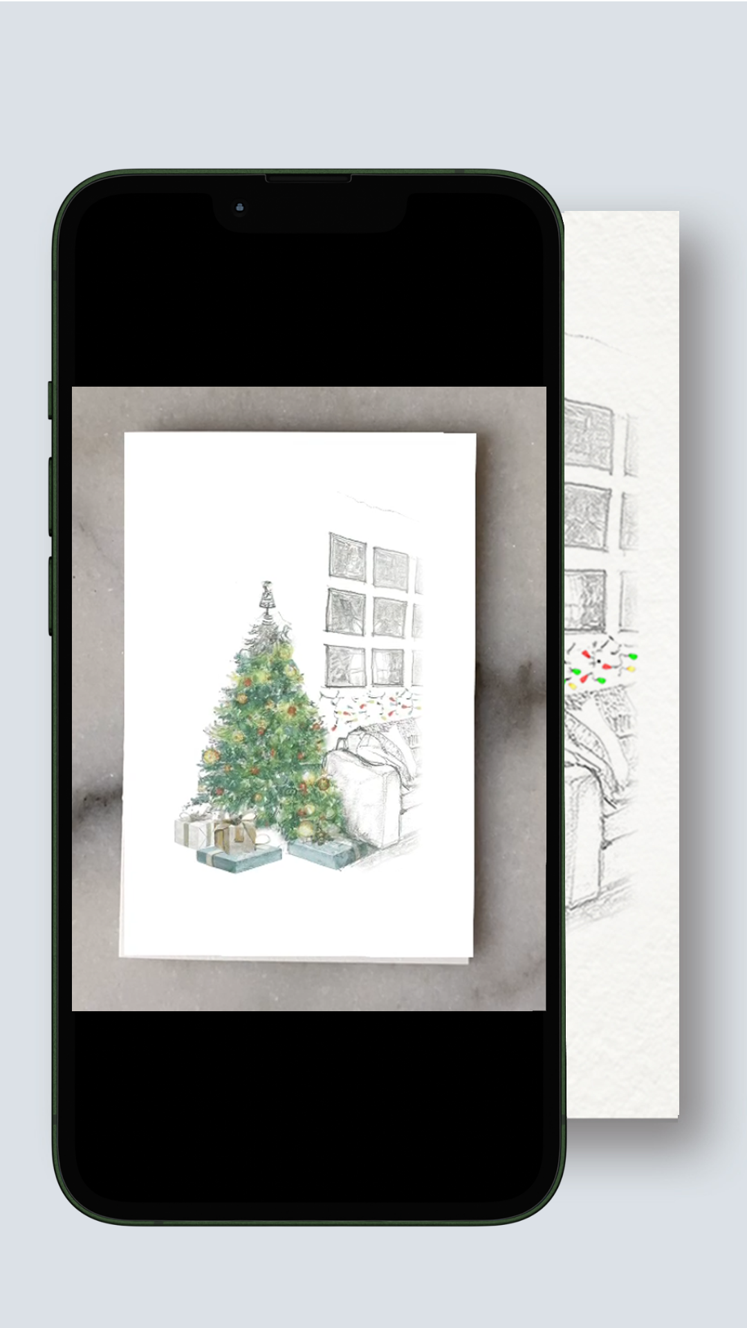 eCard AR Interactive Christmas Tree Greeting Card