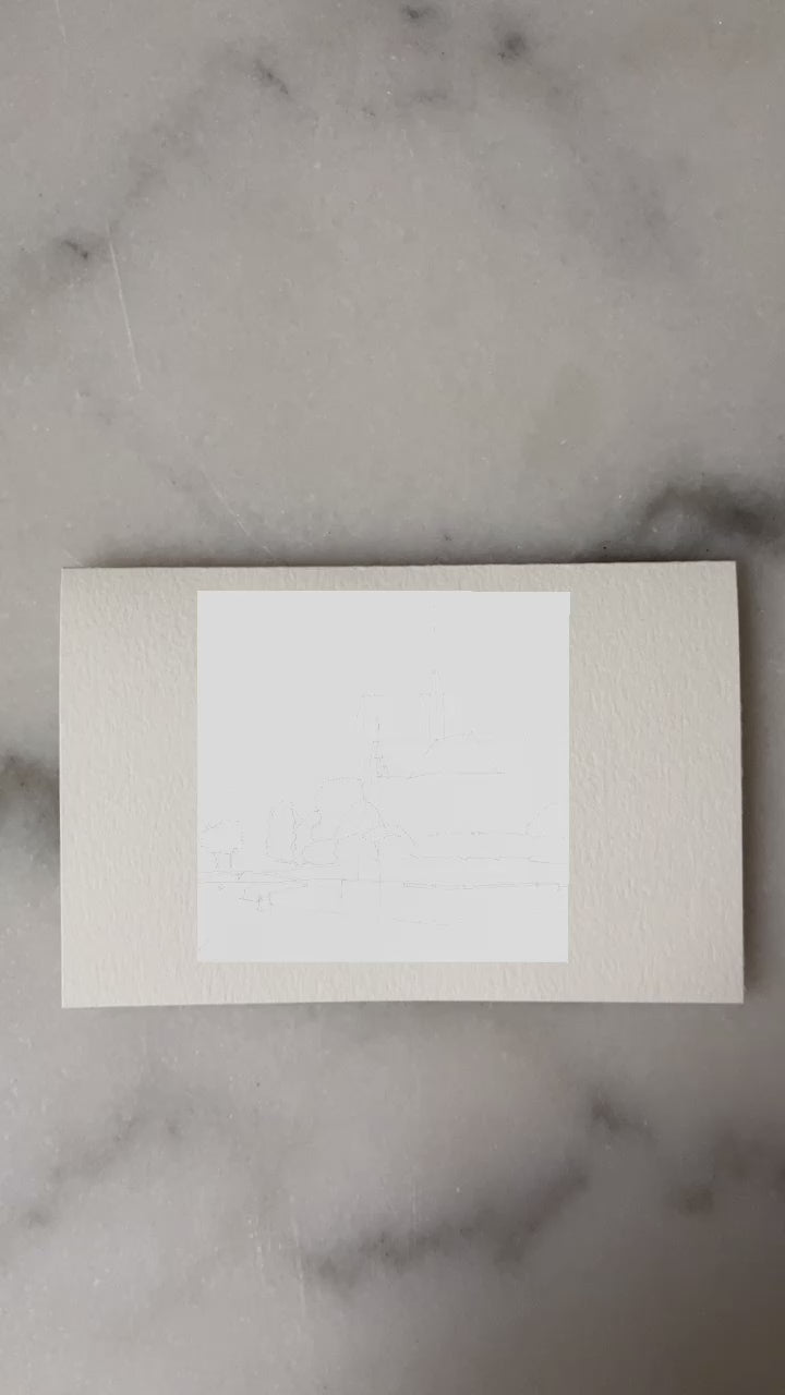 notre dame Greeting Card video