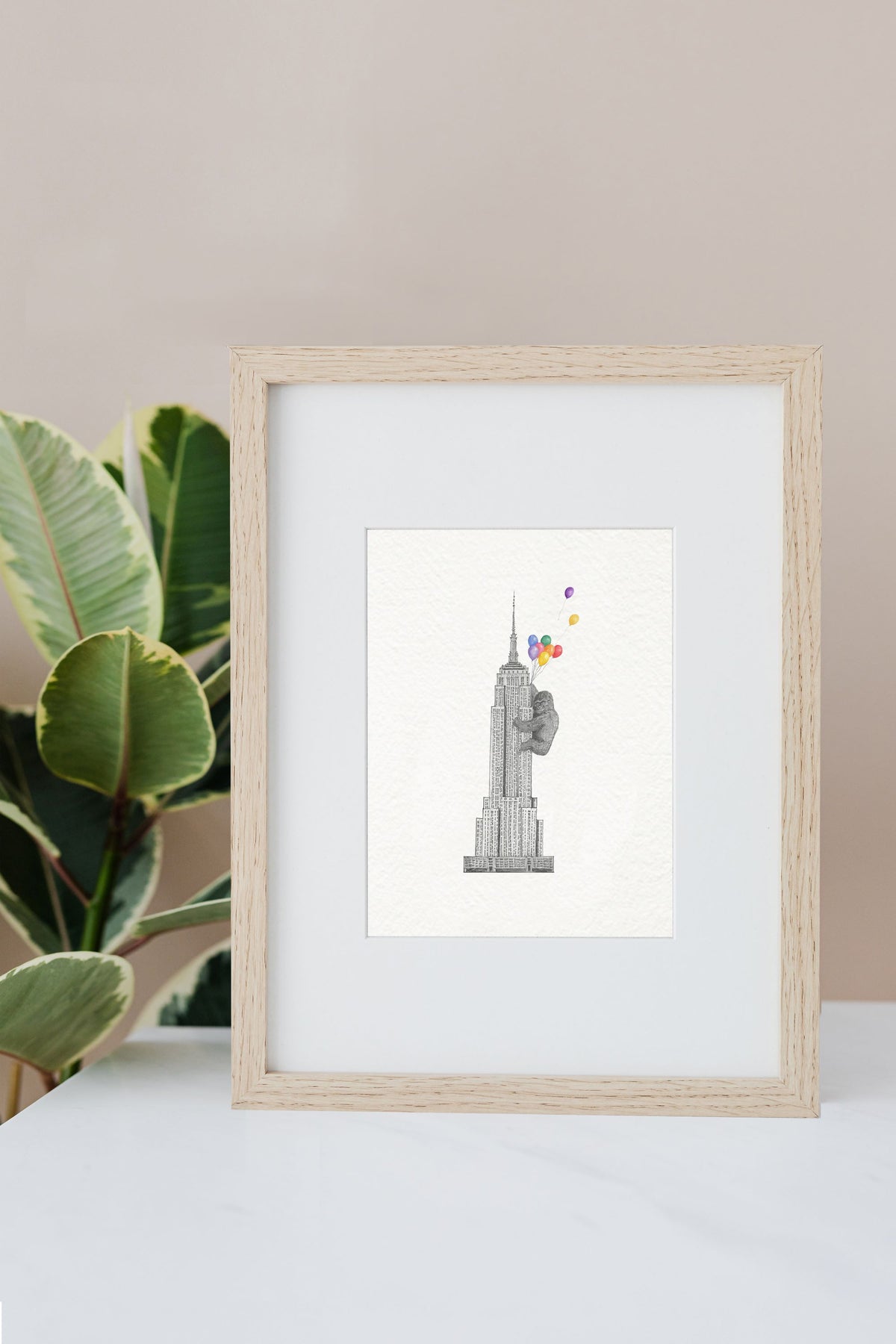 Climbing the Empire Art Print