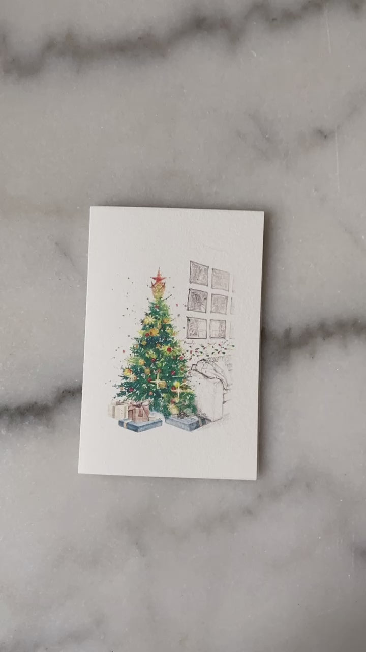 Holiday Card Christmas Tree Video