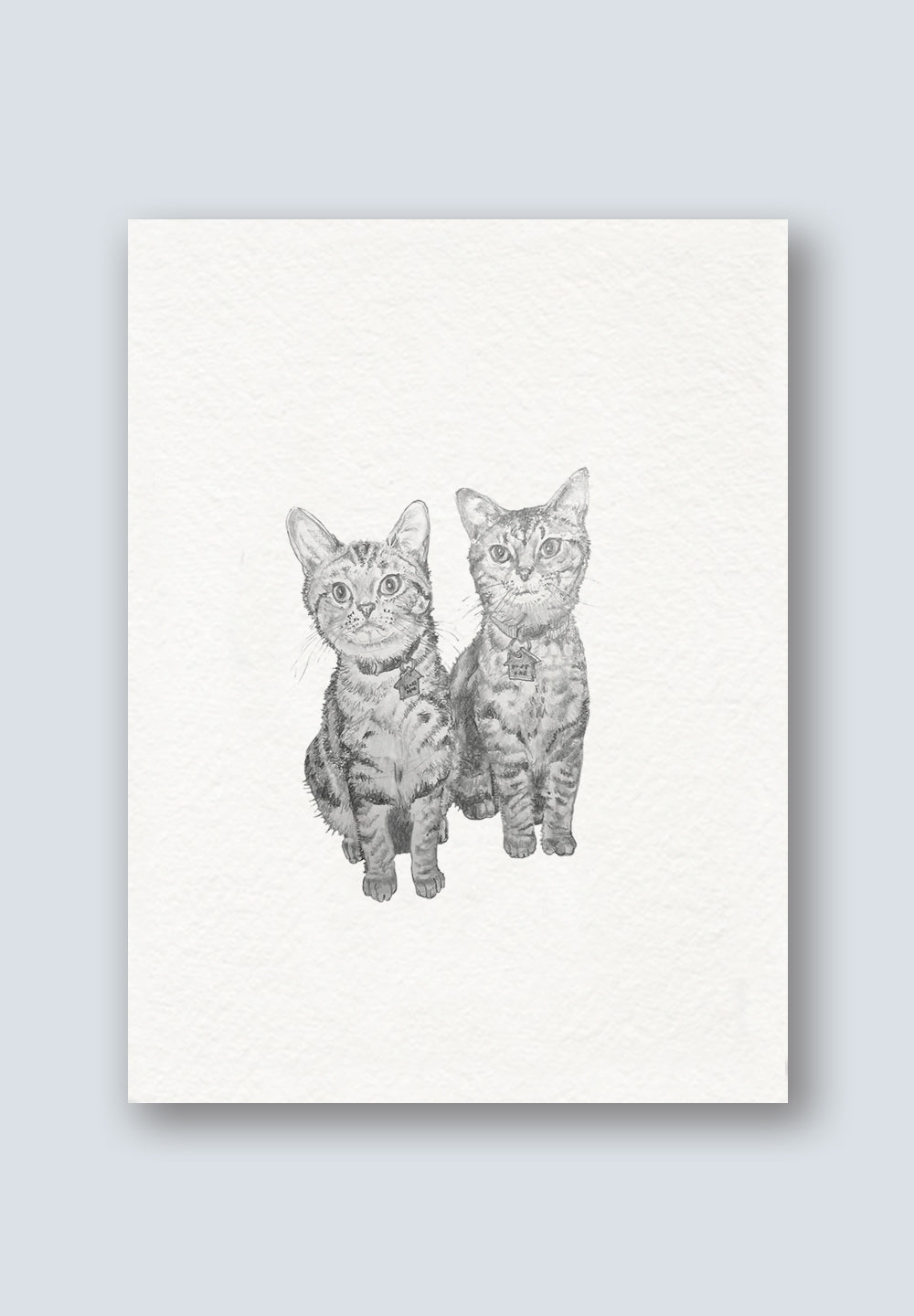 Leon & Jasper the Tabbies Cat Art Print