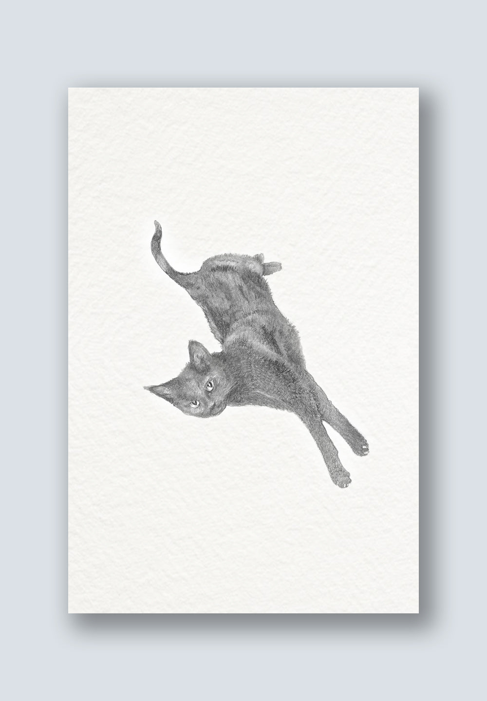 Oscar the Black Cat Greeting Card
