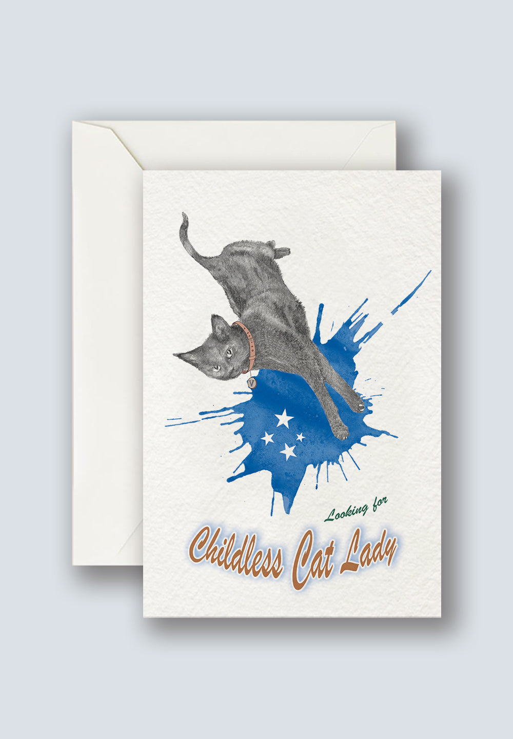 Childless Cat Lady greeting card