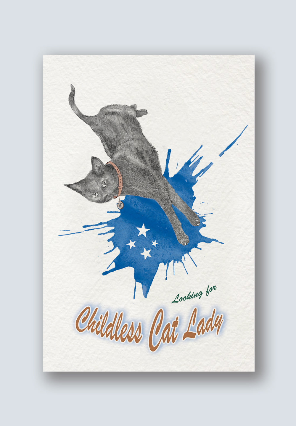 Looking for Childless Cat Lady Greeting Card