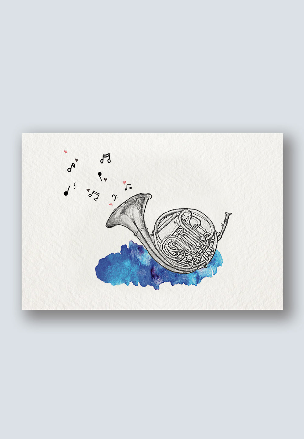 Golden Horn - French Horn - Instrument Greeting Card