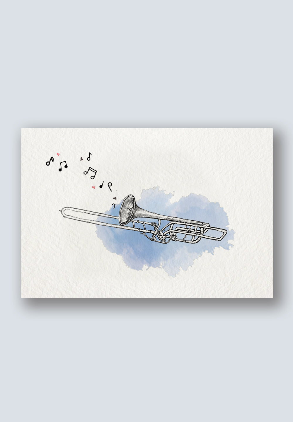 Slide Glide - Trombone - Instrument Greeting Card