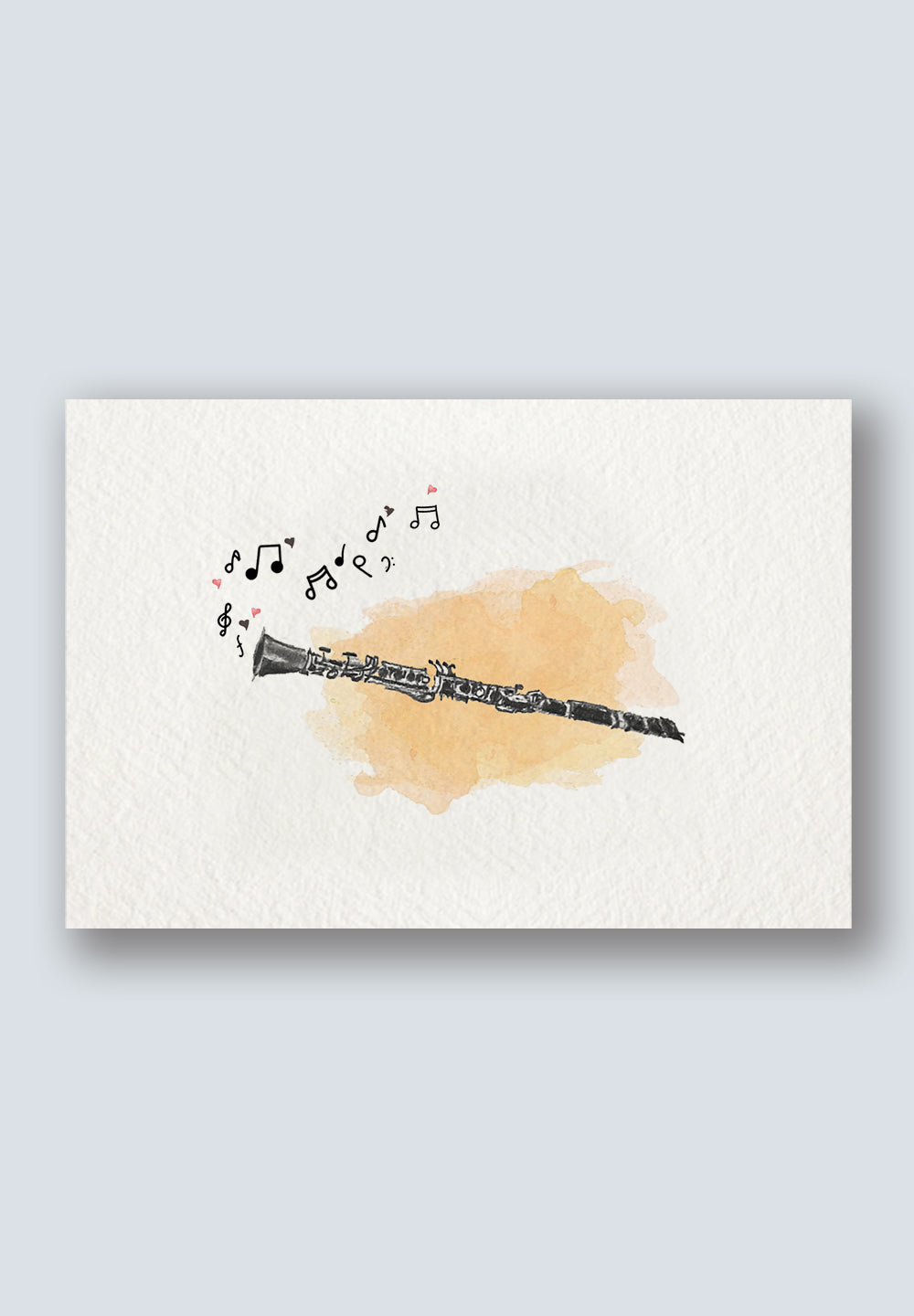 Smooth Breeze - Clarinet - Instrument Greeting Card