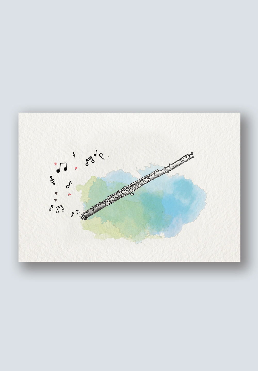 Twinkle Tune - Flute - Instrument Greeting Card
