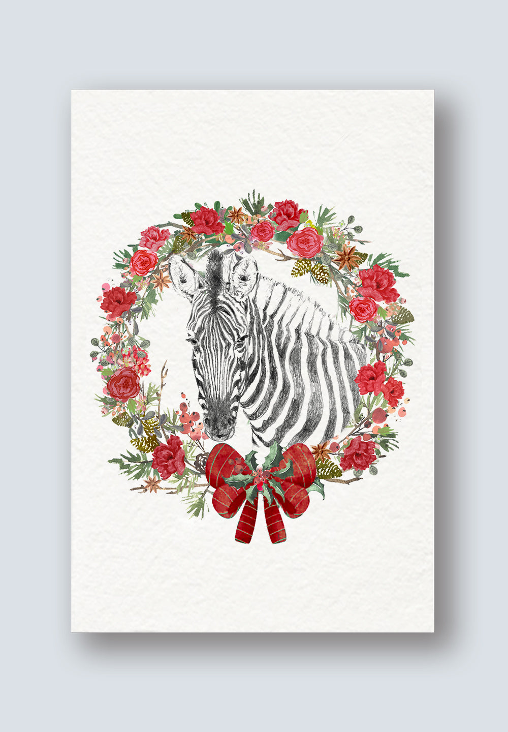 Holiday Card - Zebra Holiday Card