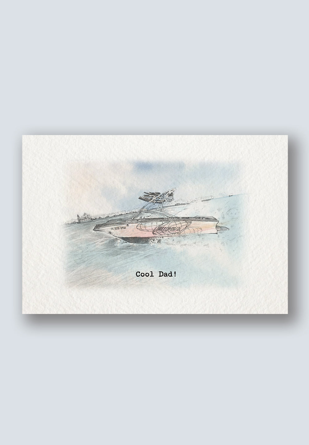 Speedboat Greeting Card