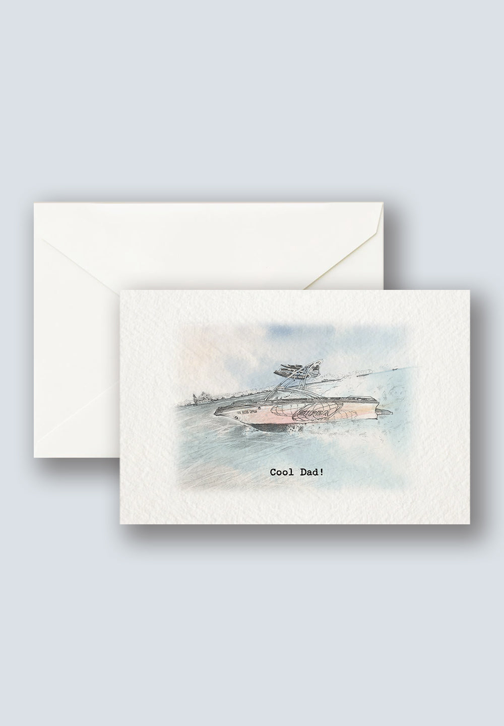 Speedboat Dad Greeting Card