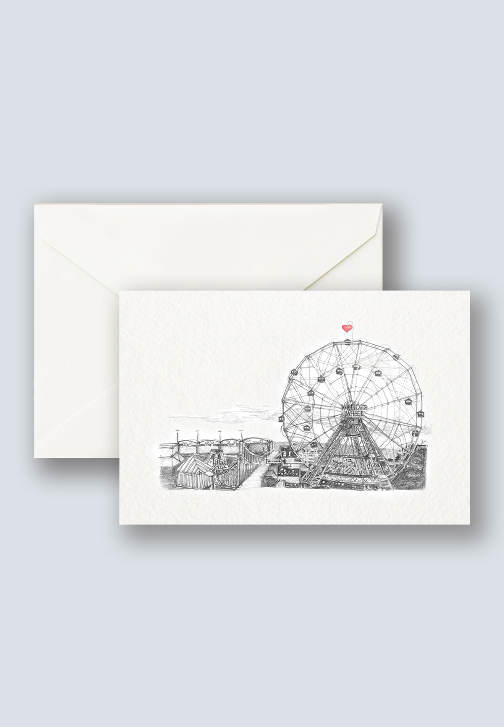 The Coney Island Wonder Wheel Greeting Card 1