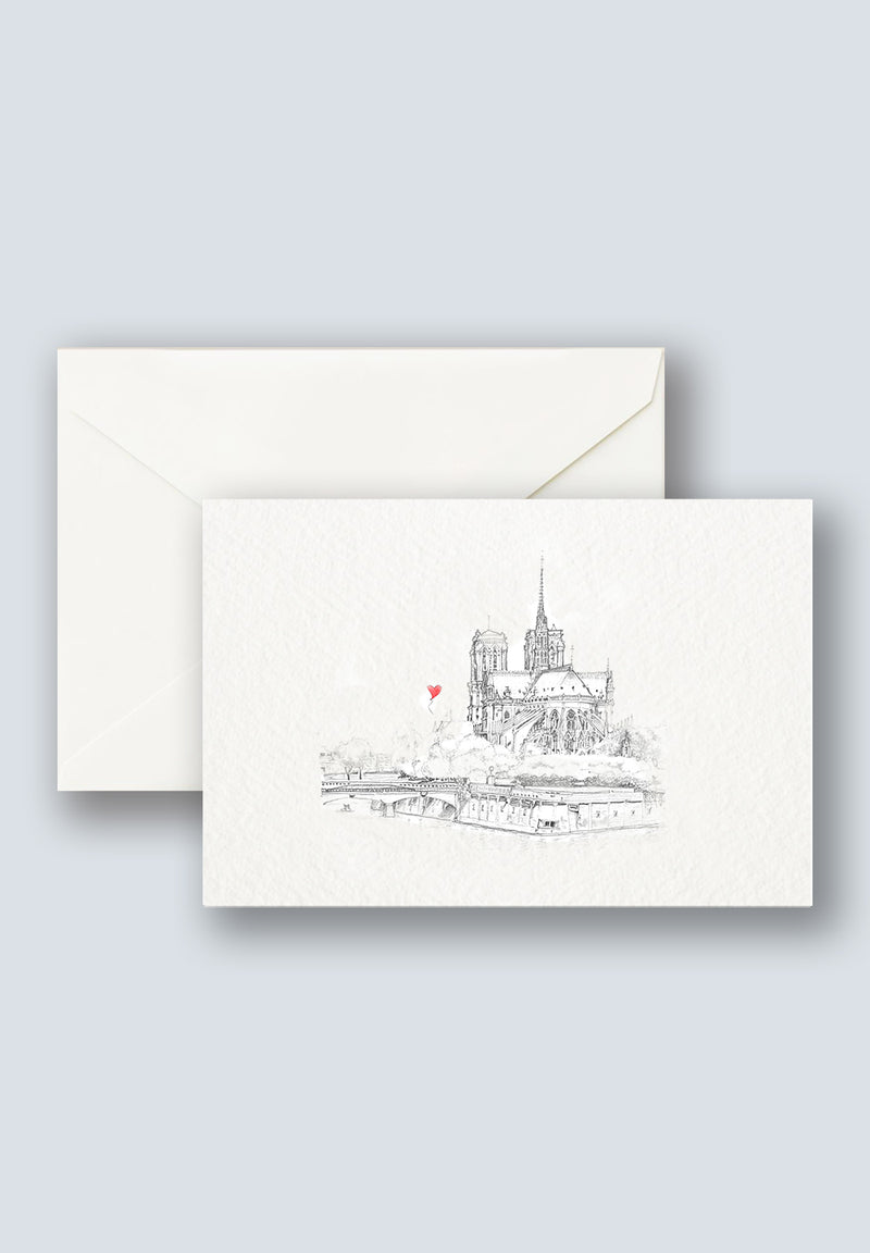 cathedrale notre dame Greeting Card
