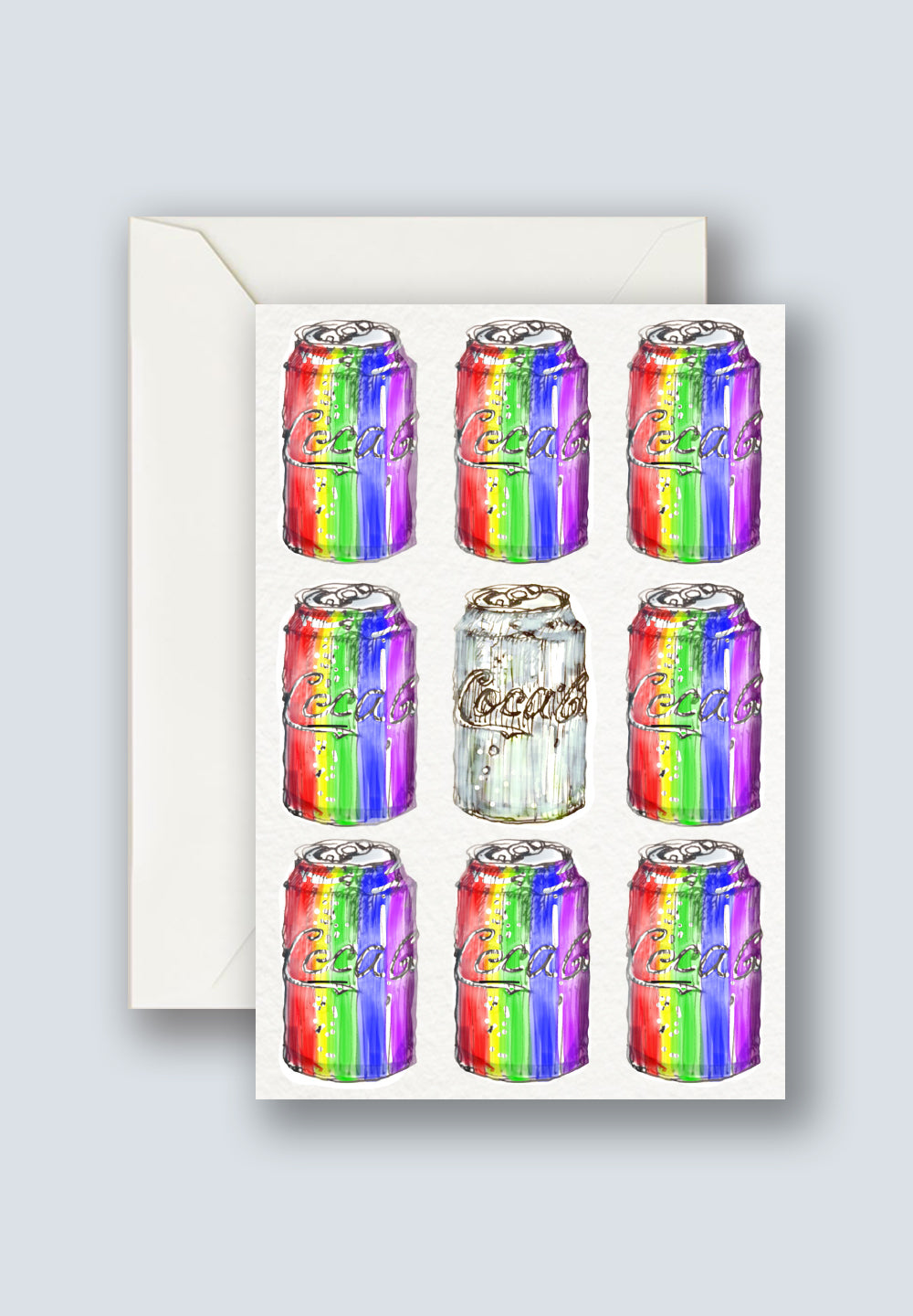 colorful greeting card set