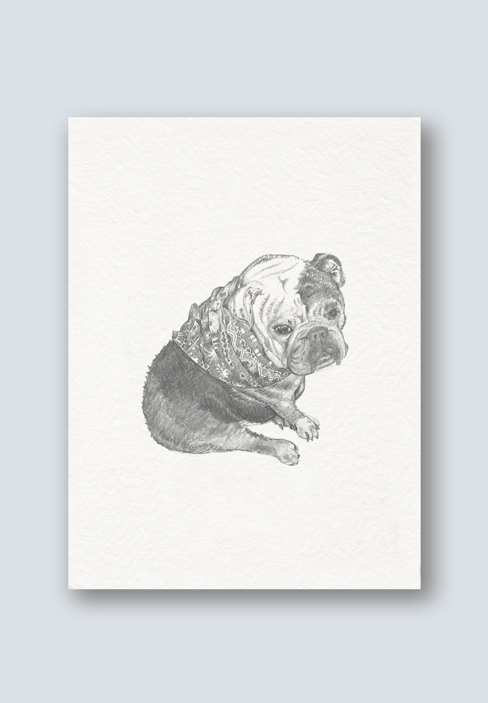 Mick the English Bulldog Art Print