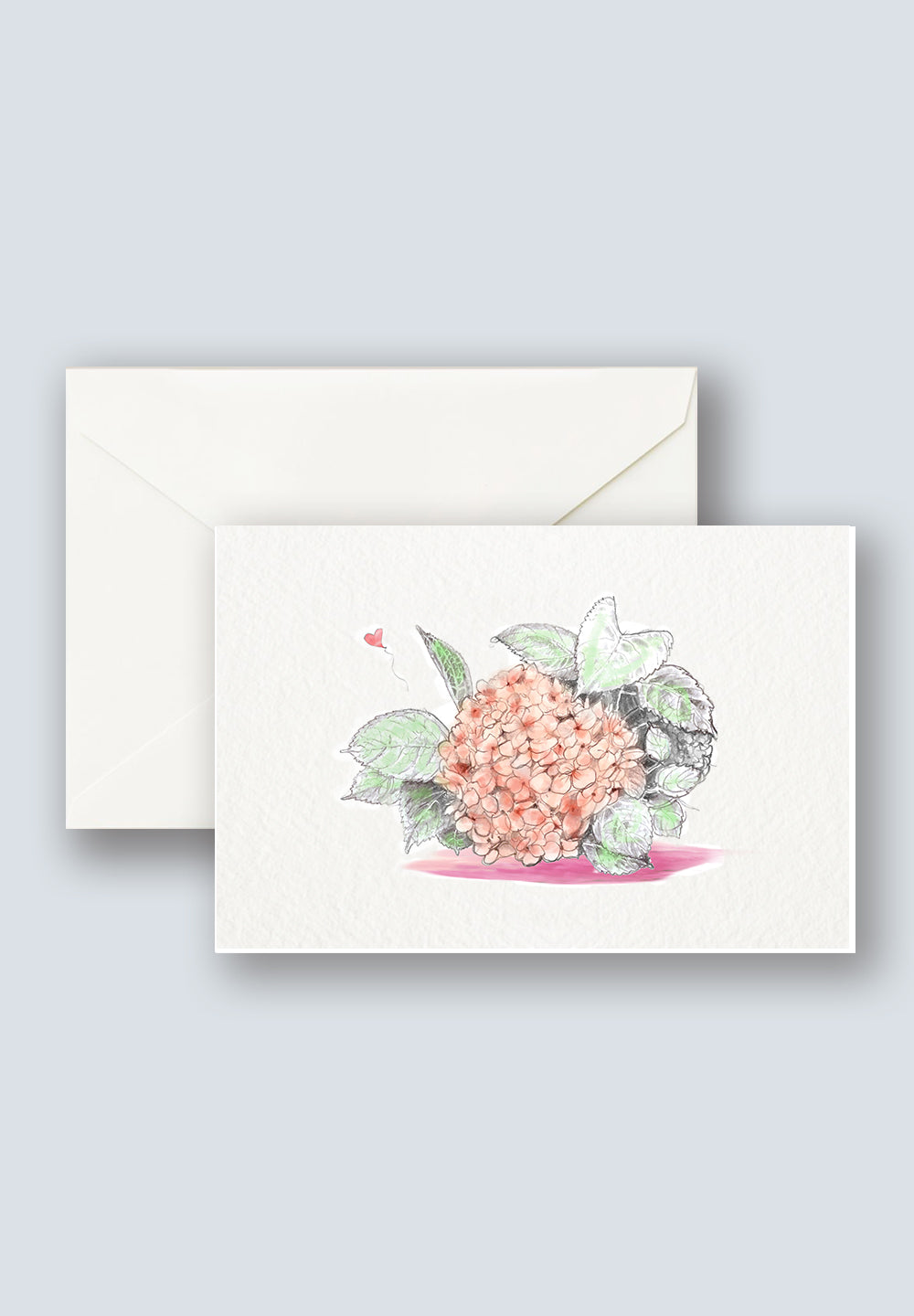 Hydrangea greeting card set