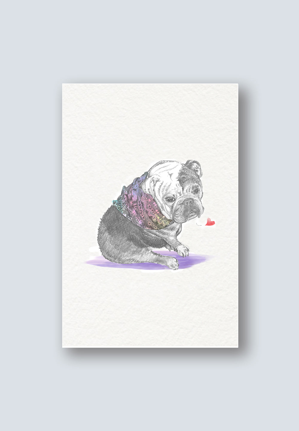Mick the Bulldog Greeting Cards