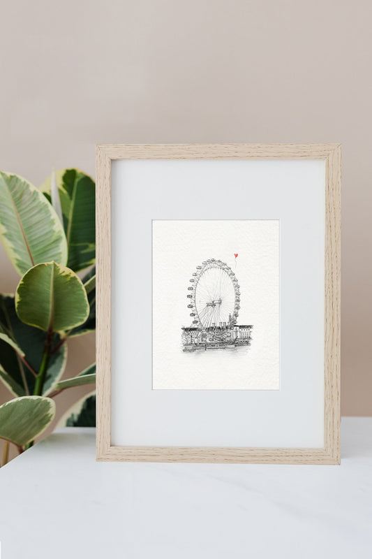 London Eye Art Print